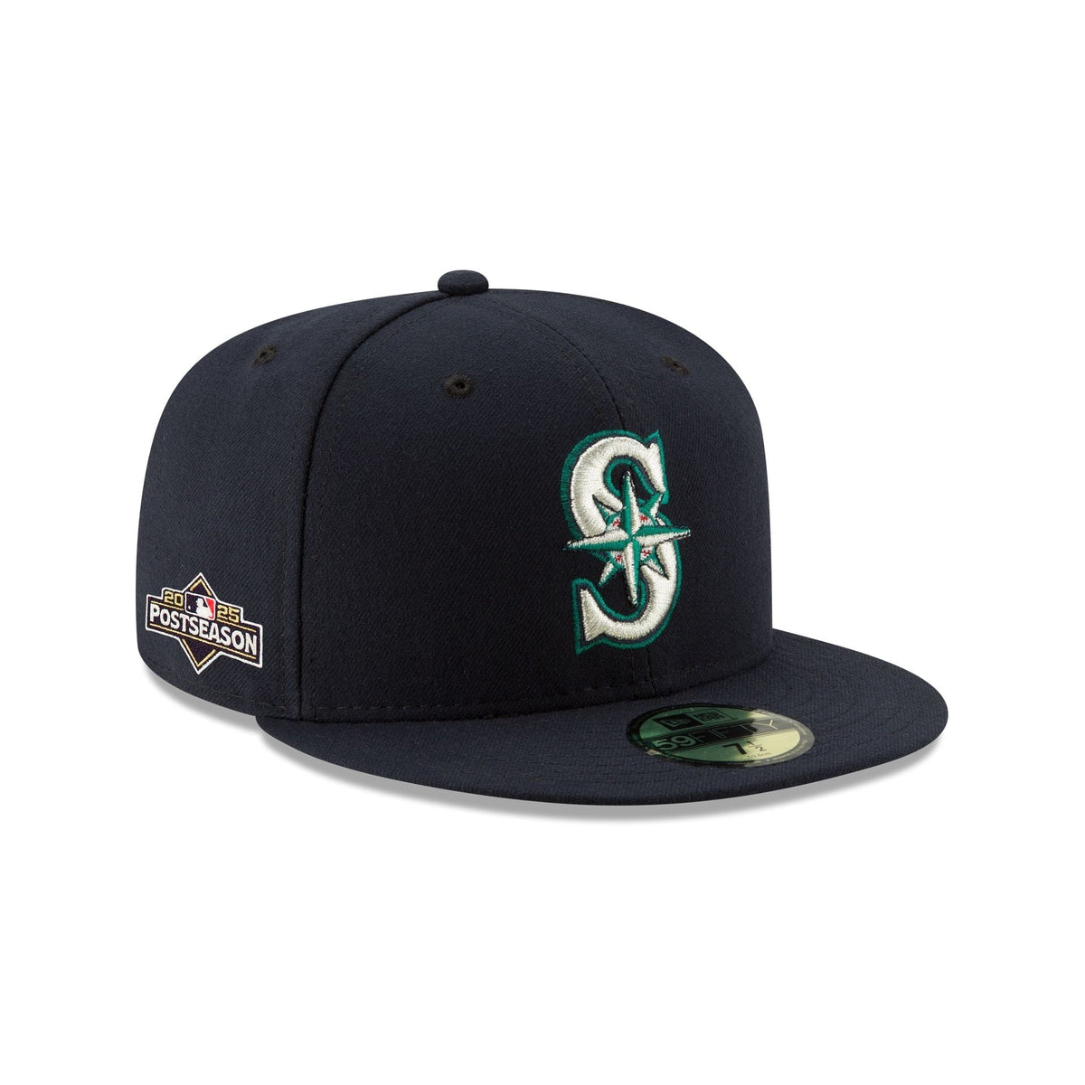 https://cdn.shopify.com/s/files/1/0601/2554/4675/files/14939934_14940026_59FIFTY_MLBGMPOSTSEASONSP25_SEAMAR_OTC_3QR.jpg?v=1758659231