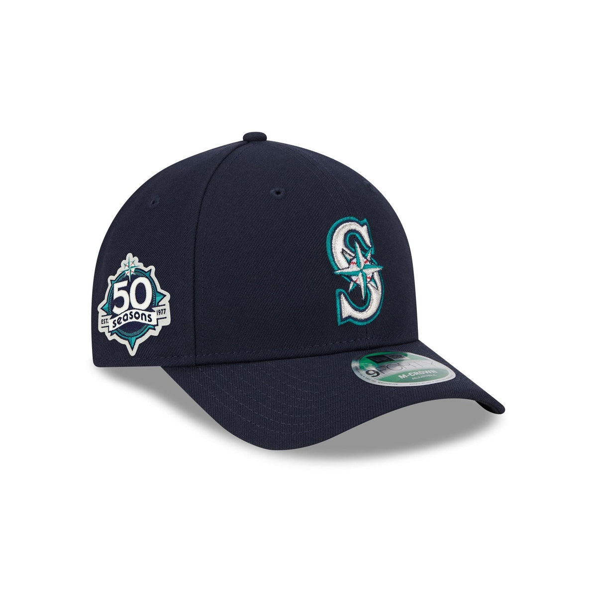 https://cdn.shopify.com/s/files/1/0601/2554/4675/files/60944379_9FORTYMC_MLBGM50ANNSP26_SEAMAR_OTC_3QR.jpg?v=1766006721